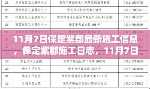 保定紫郡最新施工进展,11月7日日志与家的温馨日常