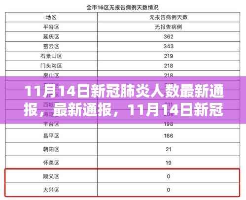 11月14日新冠肺炎人数最新通报及更新概况