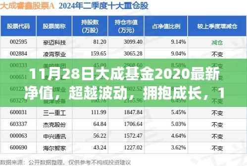 超越波动，拥抱成长，大成基金最新净值背后的励志故事（11月28日）