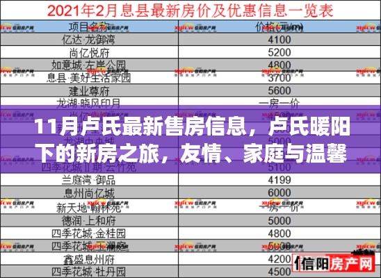 卢氏十一月最新售房信息,暖阳下的新房之旅,友情与家庭的温馨归宿故事
