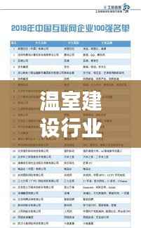 温室建设行业权威排名,前十大温室厂家榜单揭晓!